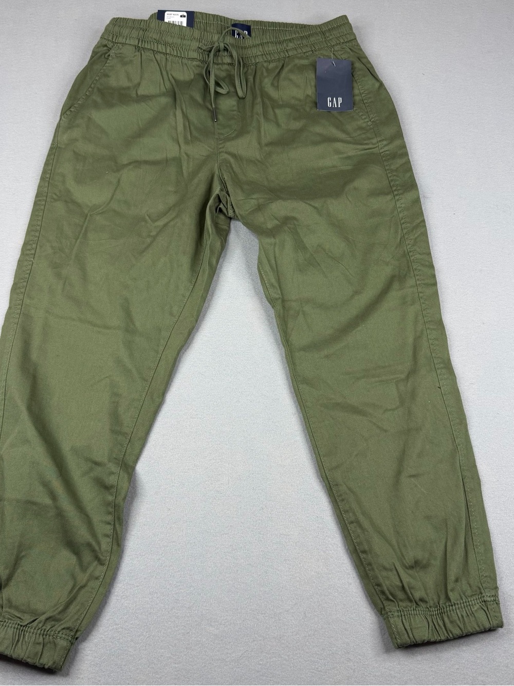 GAP Twill Jogger Pants Womens L Clover Olive Green Cotton Lyocell NWT